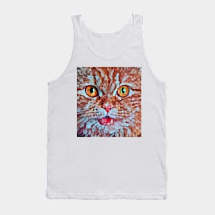 Mozaik cat face Tank Top